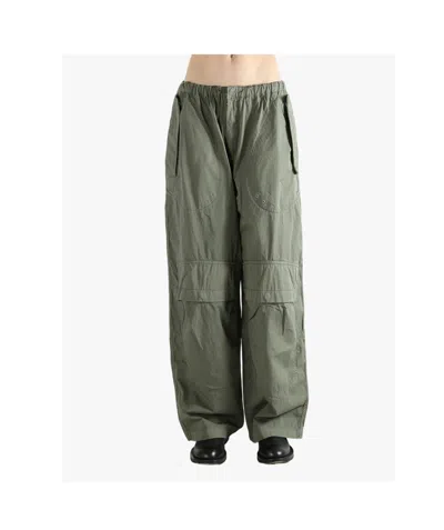 Alexander Wang Mid-rise Drawstring Cargo Pants In Green