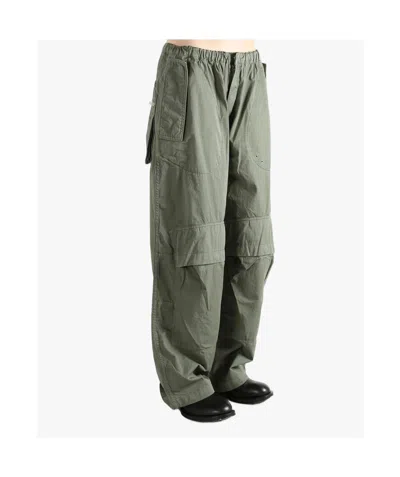 Alexander Wang Mid-rise Drawstring Cargo Pants In Green