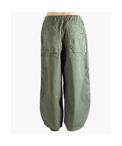 Alexander Wang Mid-rise Drawstring Cargo Pants In Green