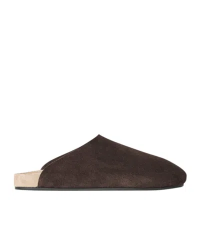 The Row Hudson Two Slip-ons In Brown