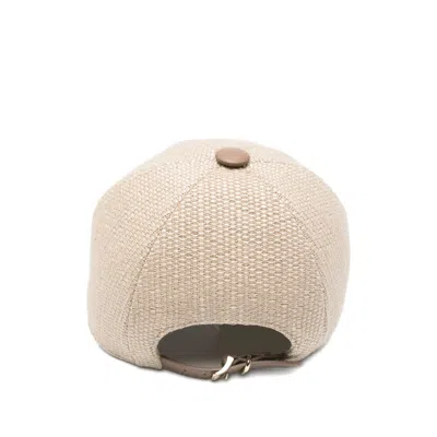 Max Mara Initial Embroidered Cap In Gold