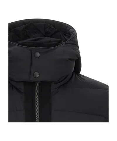 Tatras Long-sleeved Cotton-padded Jacket In Black