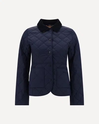 Barbour Deveron Polarquilt Womens Jacket In Blue