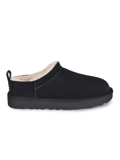 Ugg Classic Micro Short Suede Ankle Boots In Black