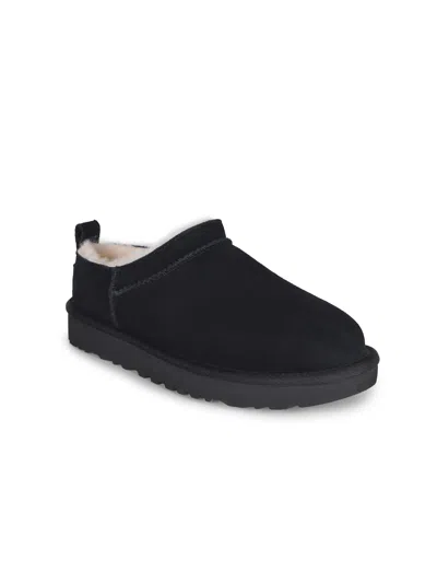 Ugg Classic Micro Short Suede Ankle Boots In Black