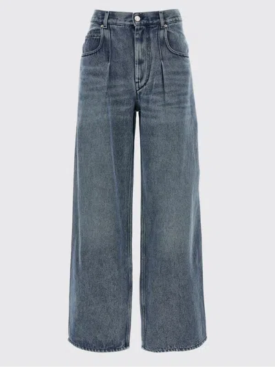 Isabel Marant High-waisted Straight Blue Jeans In Blue