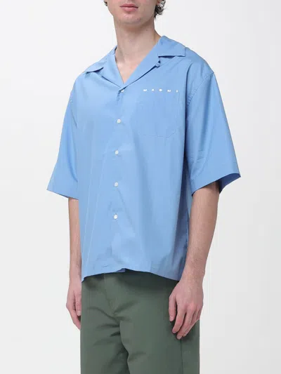 衬衫 MARNI 男士 颜色 蓝色