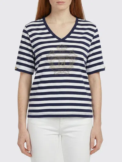 Liu •jo Liu Jo Striped T-shirt In Blue