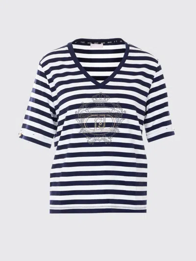 Liu •jo Liu Jo Striped T-shirt In Blue