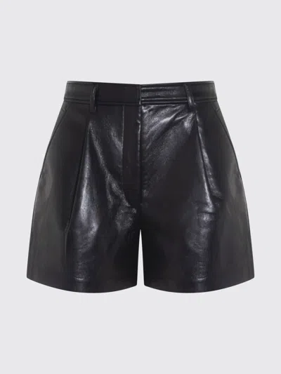 Anine Bing Carmen Recycled Leather Shorts In Black