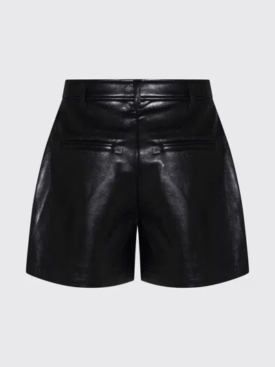 Anine Bing Carmen Recycled Leather Shorts In Black