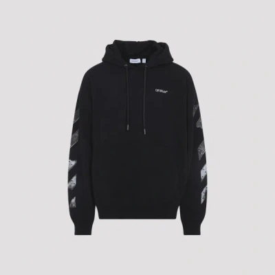 Off-white French Cotton-terry Hoodie In Black