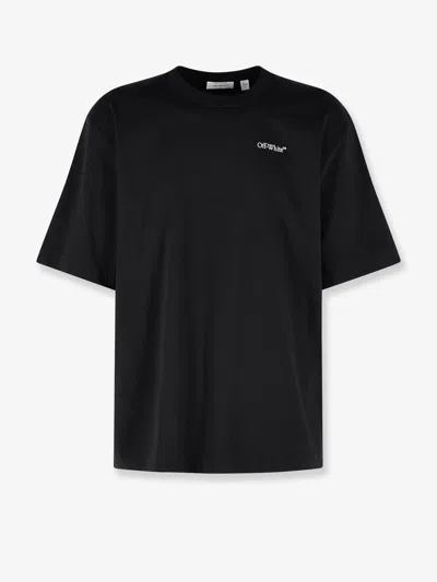 Off-white Slim Fit Scratch Arrow Graphic T-shirt In Black
