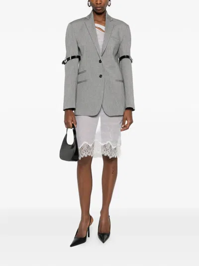 Coperni Button-down Blazer In Gray