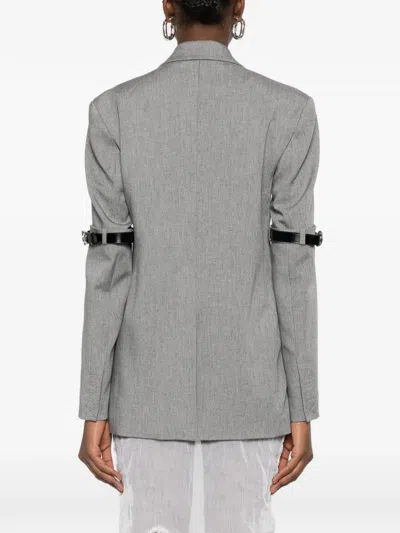 Coperni Button-down Blazer In Gray