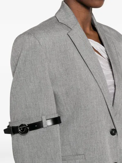 Coperni Button-down Blazer In Gray