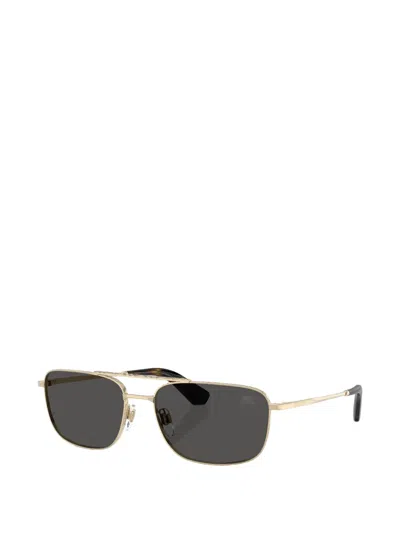 Burberry 60mm Rectangular Sunglasses In Gold