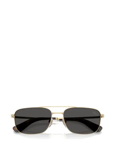 Burberry 60mm Rectangular Sunglasses In Gold