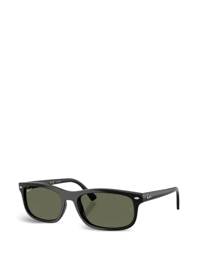 Ray Ban Rectangle-frame Sunglasses In Black