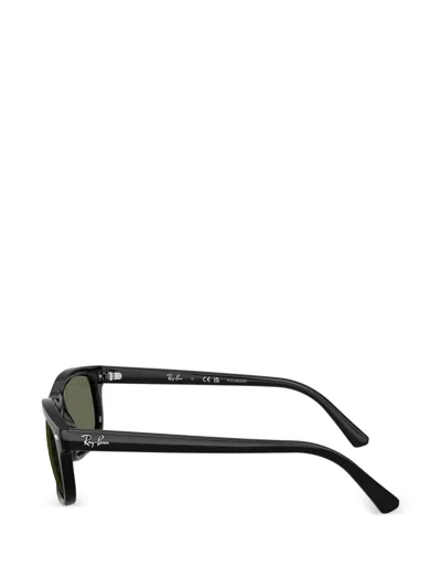 Ray Ban Rectangle-frame Sunglasses In Black