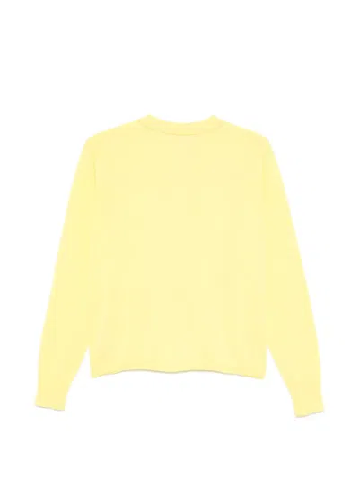 Aspesi Buttoned Cardigan In Yellow