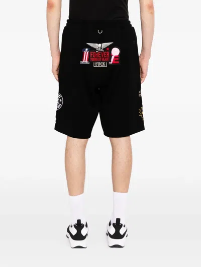 Mastermind Japan Embroidered Patch Drawstring Shorts In Black