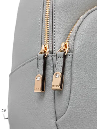 Liu •jo Zip Backpack In Gray