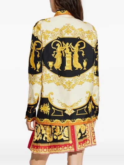 Versace Printed Shirt In Multi