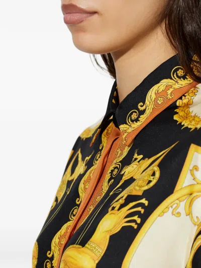 Versace Printed Shirt In Multi