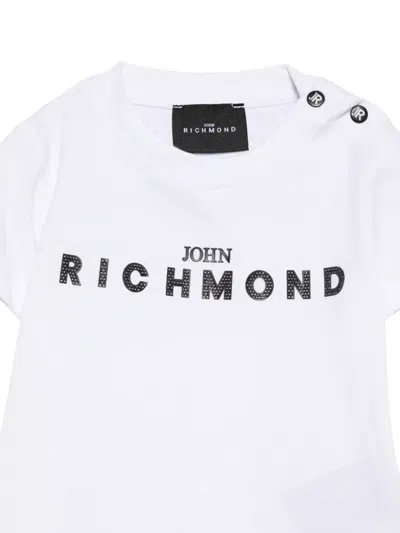 John Richmond Junior Buttoned T-shirt In White