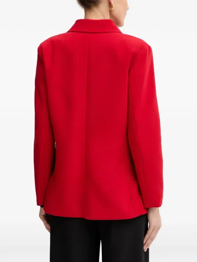 Morgan Double-breasted Blazer In Red