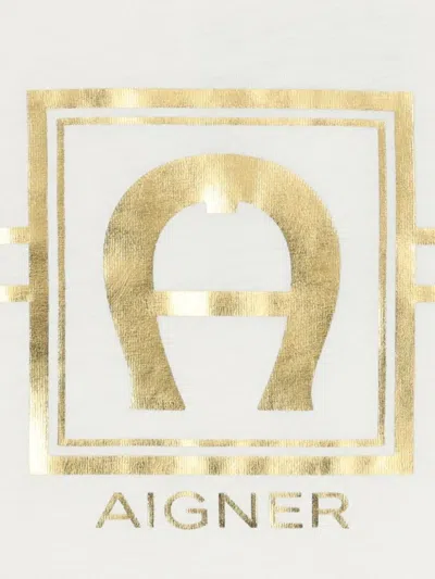 Aigner Logo-print T-shirt In White