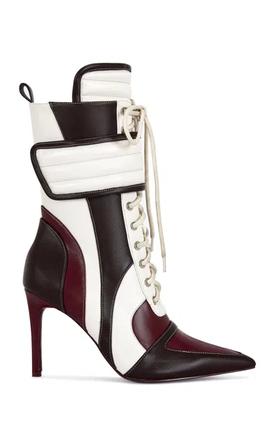 Azalea Wang Amada Patchwork Bootie In Multi