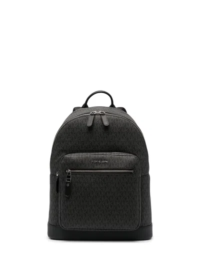 Michael Kors Solid Mk Sig Sm Commuter Backpack In Black