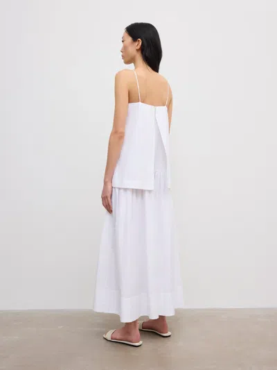 House Of Dagmar Cotton Strap Dress |  | White | Size 40 | 100% Organic Cotton