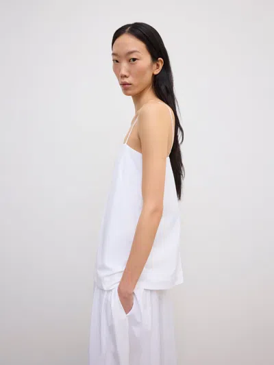 House Of Dagmar Cotton Strap Dress |  | White | Size 40 | 100% Organic Cotton