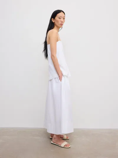 House Of Dagmar Cotton Strap Dress |  | White | Size 40 | 100% Organic Cotton