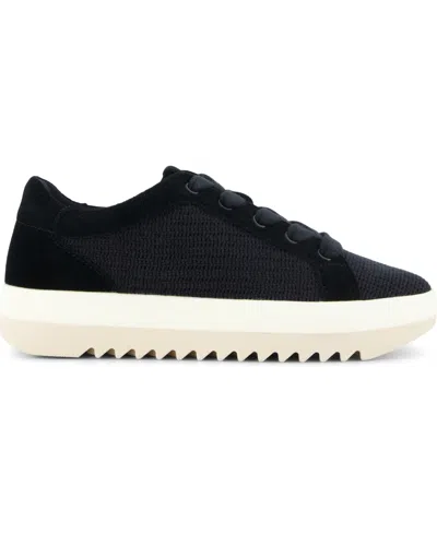 Toms Women's Rea Lace-up Platform Sneaker Mesh And Suede In Black