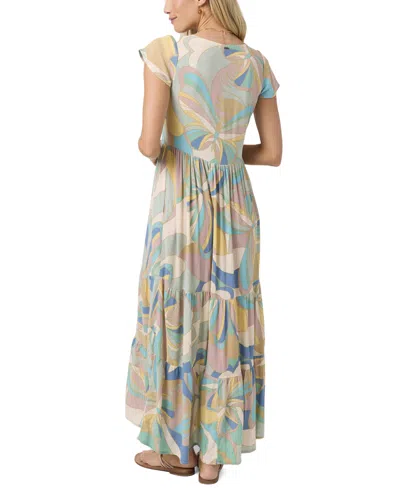 O'neill Zygrid Butterfly Maxi Dress In Green