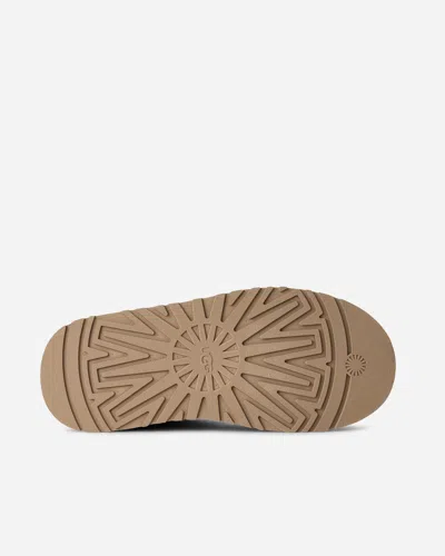 Ugg Tazz Beige Sabot With Embossed Logo In Suede Woman In Multi