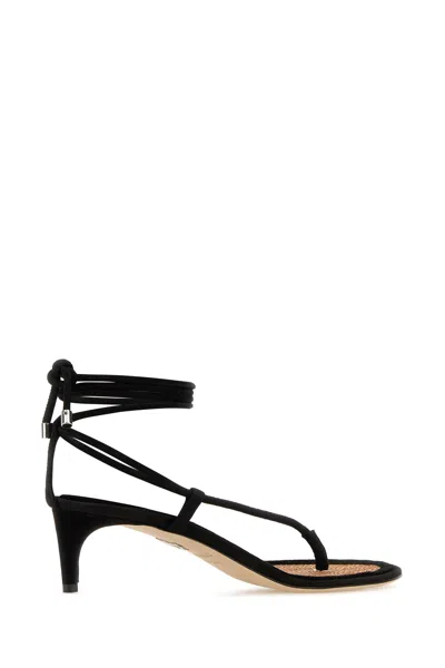Dsquared2 Tie Ankle Strap Sandal In Black