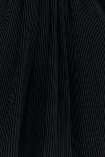 Co Black Polyester Blend Top In Black