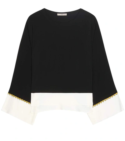 Etro Beaded Detailing Flared Blouse In Black