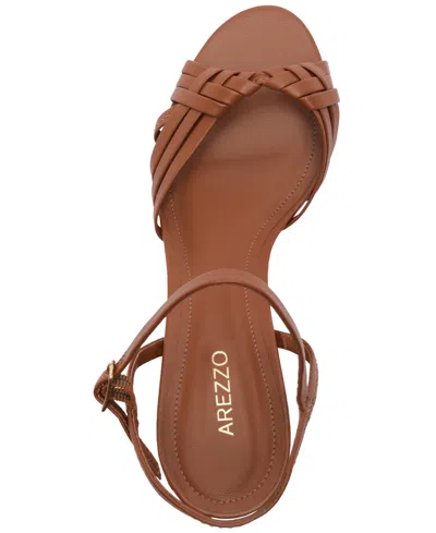 Arezzo Nina Ankle Strap Sandal In Brown