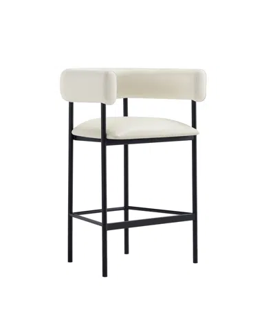 Manhattan Comfort Barstool White In White