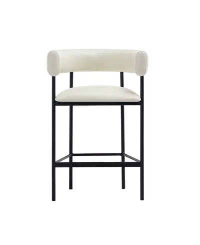 Manhattan Comfort Barstool White In White