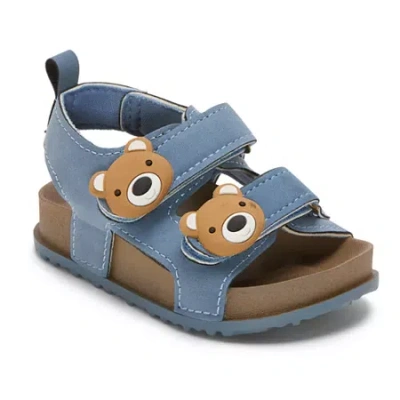 First Steps By Stepping Stones Babies' Boys Footbed Sandals In Blue ...