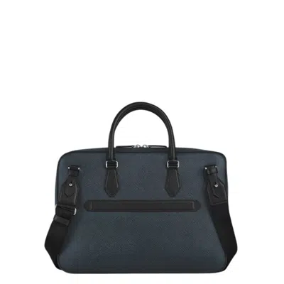 Montblanc Sartorial Thin Leather Document Case In Blue