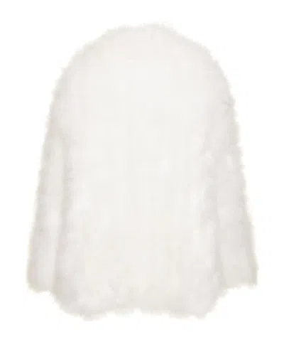 16arlington Feather Short Coat In White
