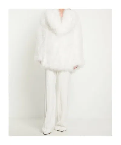 16arlington Feather Short Coat In White